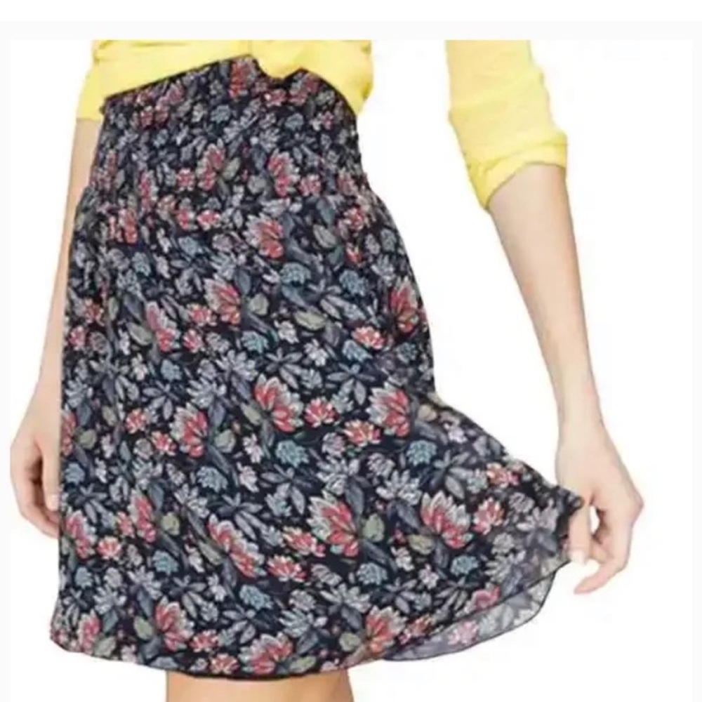 Cabi Floral Flirt Ruffle Layered Elastic Waist Skirt #5184 - size small
